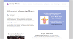 Desktop Screenshot of fraternityofpriests.org