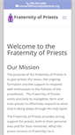 Mobile Screenshot of fraternityofpriests.org